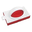LOLA All Purpose Scrubber, Medium Duty Fiber Pad, Bath and Tile Scrubber, Grip Handle, Multi-Surface Cleaner, 1 Pack