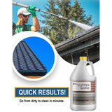 DeckGeneral Gutter Shine Concentrated Cleaner Solution - Best Gutter Cleaner for Rain Gutters - Low VOC, Nonflammable Cleaning - 1 Gallon