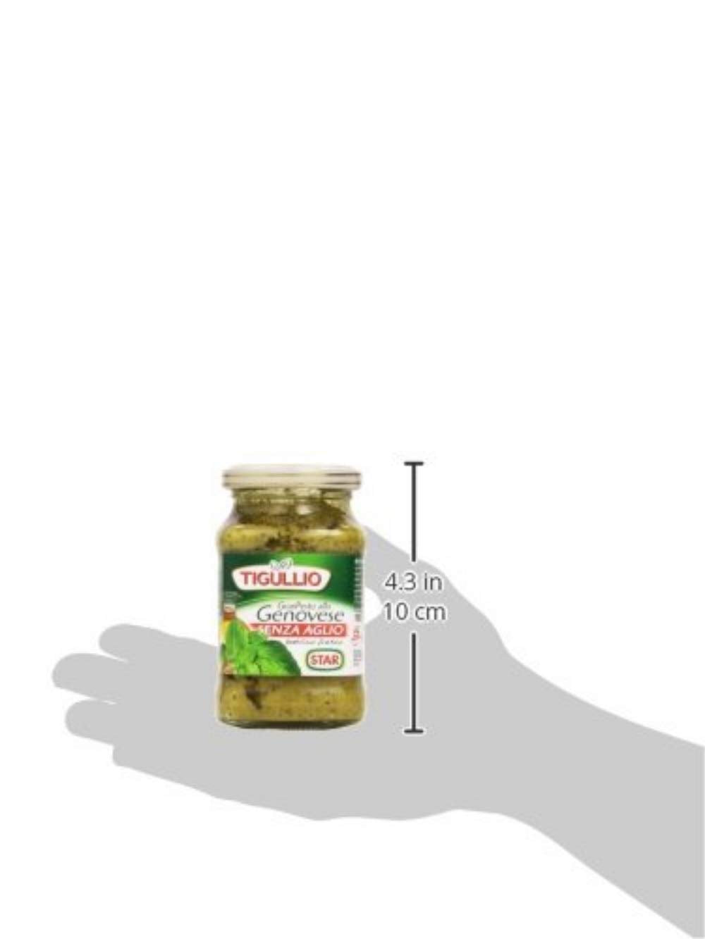 Tigullio: "Gran Pesto alla Genovese" Genovese Pesto Without Garlic - 6.7 Fluid Ounce (190ml) Packages (Pack of 3) [ Italian Import ]