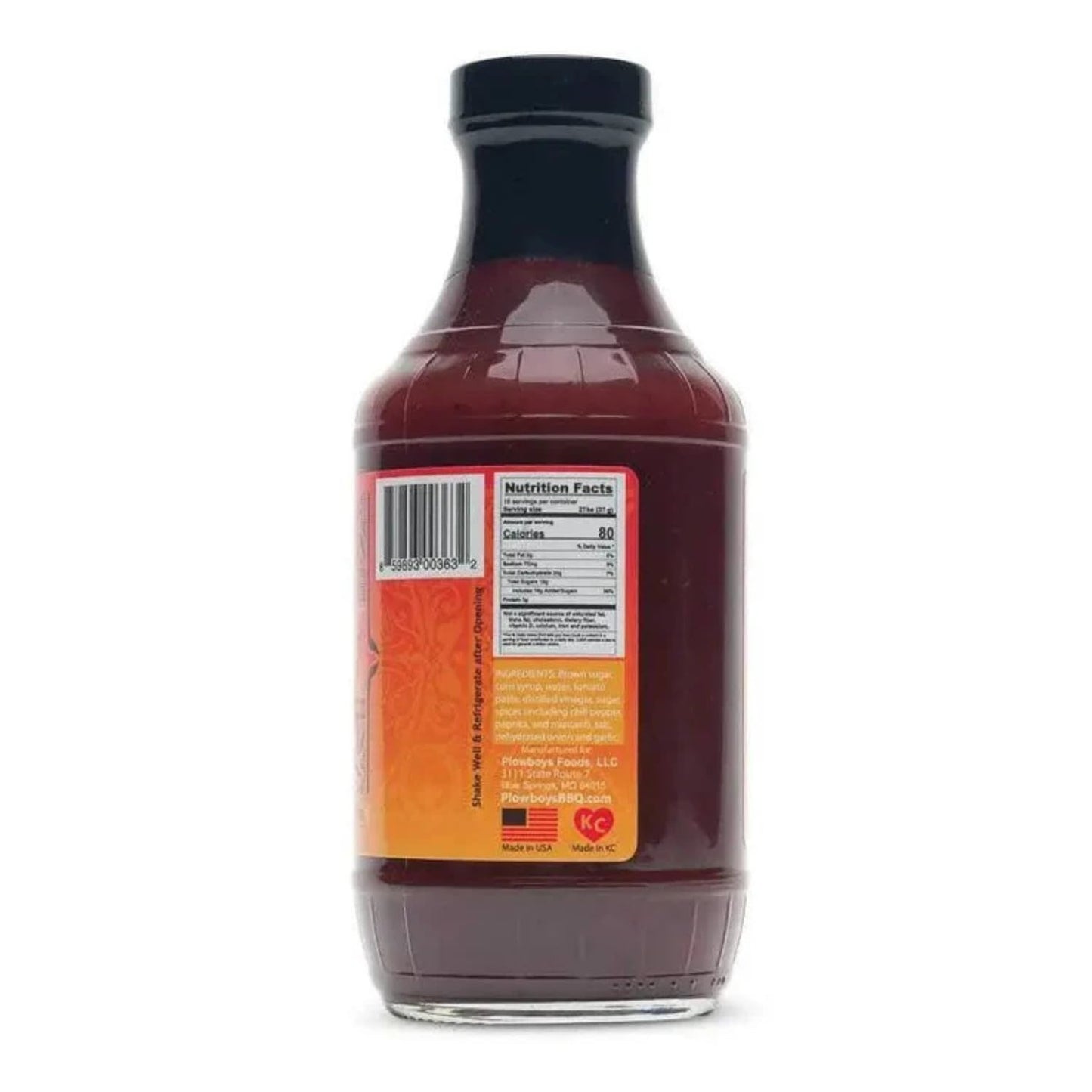 Plowboys En Fuego BBQ Sauce - Sweet & Spicy Competition Barbecue Sauce - Award-Winning KCBS Sauce for Chicken, Ribs, Pork & Beef (En Fuego, Pack of 6)