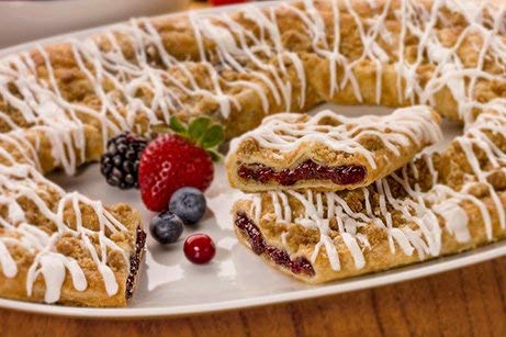 Berry Crumble Kringle-Racine Danish Kringles