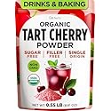 Organic Tart Cherry Powder, 0.55 Lb - 100% Natural Juice Extract, Sweet Tangy Flavor Great for Drinks, Smoothies & Baking - Rich in Antioxidants