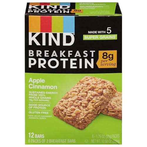 Kind Snacks, Breakfast Bars, Apple Cinnamon, 10.58 Ounce