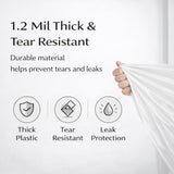 CEDARRA 21 Gallon Drawstring Trash Bags, 100 Count Extra Strong Drawstring Kitchen Garbage Bags, Fit for 80 Liter / 21.1 Gal, Tear-Resistant Unscented