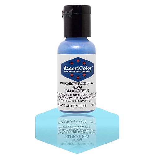 AmeriColor Amerimist Airbrush Color .65 Ounce, Blue Pearl Sheen