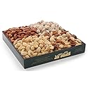 Western Nut Company Forest Gold Gift Box, Variety of Nut Collections, Seasonal Gift Wrap Boxes, 2LB Square Gift Box (Gift #10 Naturally Nuts)