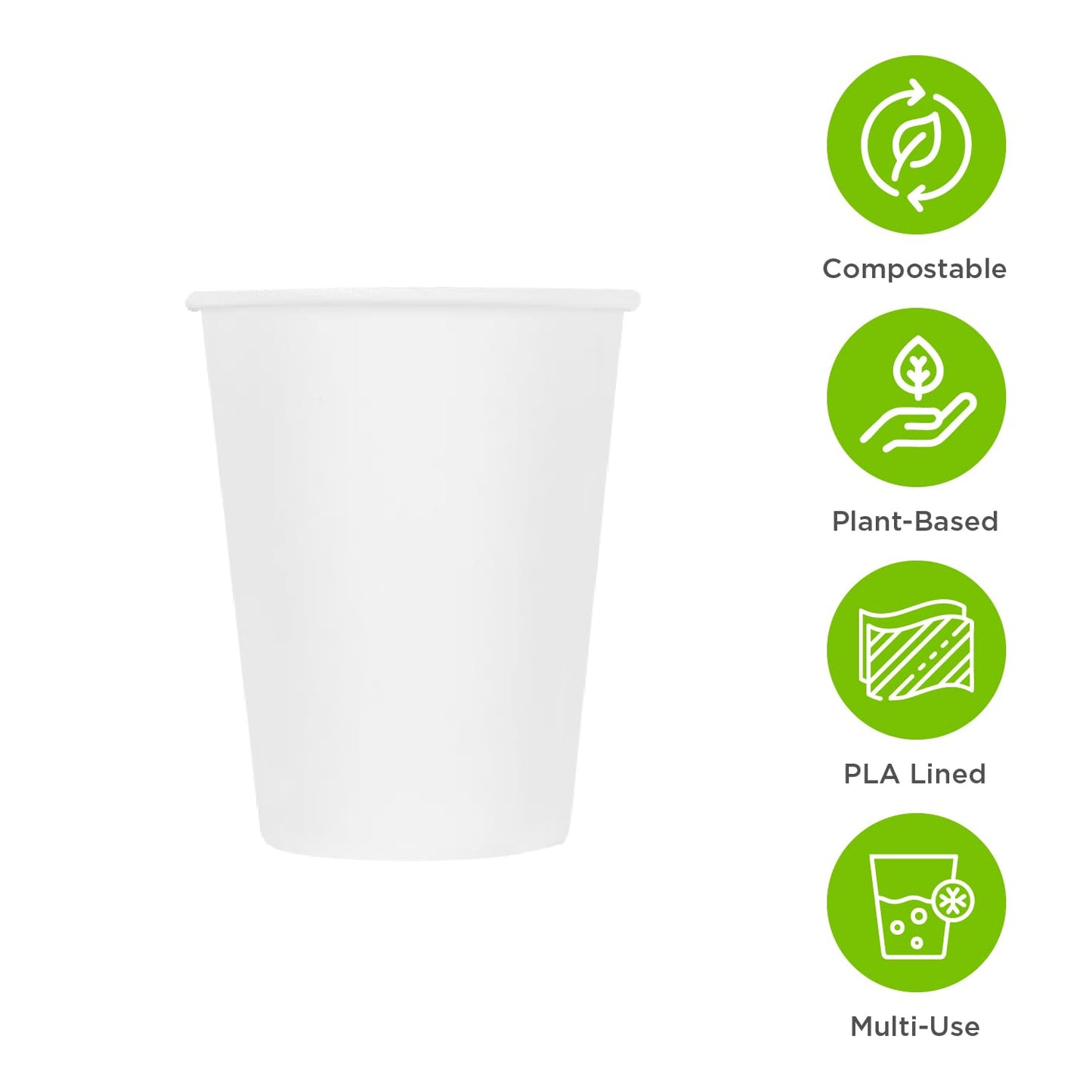 Karat Earth KE-K520W 20 oz White Eco Paper Hot Cup (Case of 600)