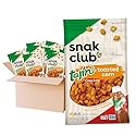 Snak Club Toasted Corn, Tajin Clásico Chili & Lime Flavor, Crunchy, Flavorful Low-Cholesterol Individual Snacks, 2.5oz (Pack of 12)
