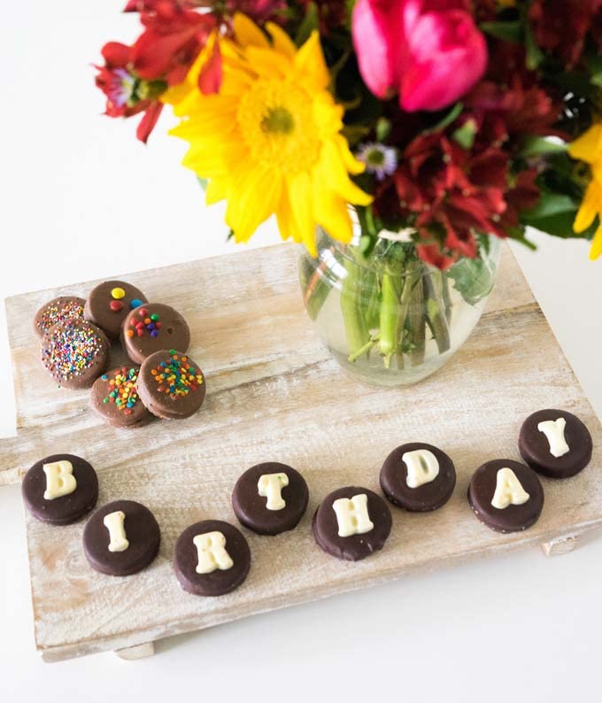 From You Flowers - Birthday Chocolate Covered Black & White Cookies