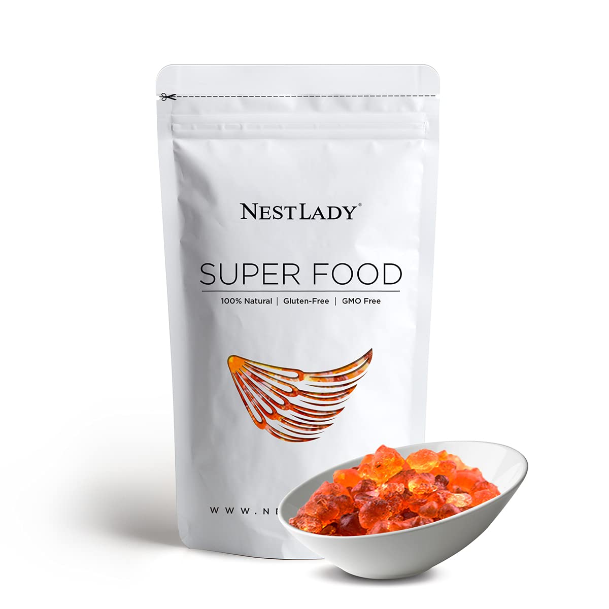 NESTLADY Natural Wild Peach Gum Edible Peach Blossom Tears Tao Jiao Peach resin food additives free 454g / 16oz…
