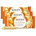 Roshen Aerated Bubble Chocolate Bar, White Chocolate with Rich Caramel Taste, 2.82 oz (Pack of 3) Light, Fluffy, Melt-in-Your-Mouth Experience, Kosher