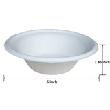 Belinlen 150 Pack 12 oz Round Disposable Bowls Eco-friendly 100% Natural Sugarcane Biodegradable Compostable Bagasse Tree Free and Plastic Free (150)