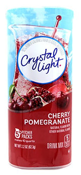 Crystal Light Cherry Pomegranate Drink Mix, 10-Quart Canister (Pack Of 9)