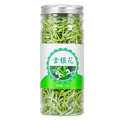 Honeysuckle Flowers Tea, JinYinHua ??? Dried Honeysuckle, 100% Natural Herbal Tea, Japonica Loose Buds, Jin Yin Hua ??? ?, Picked wild, packed in