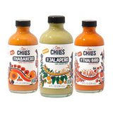 Cien Chiles Hot Sauce Variety Pack (3-Pack) | Habanero, Jalapeño & Thai Bird | All Natural, Zero Sugar, Non-GMO, Gluten-Free, Vegan, Keto | Gift Set |