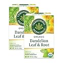 Traditional Medicinals Organic Dandelion Leaf & Root Herbal Tea, Supports Kidney Function & Healthy Digestion, (Pack of 2) - 32 Tea Bags Total
