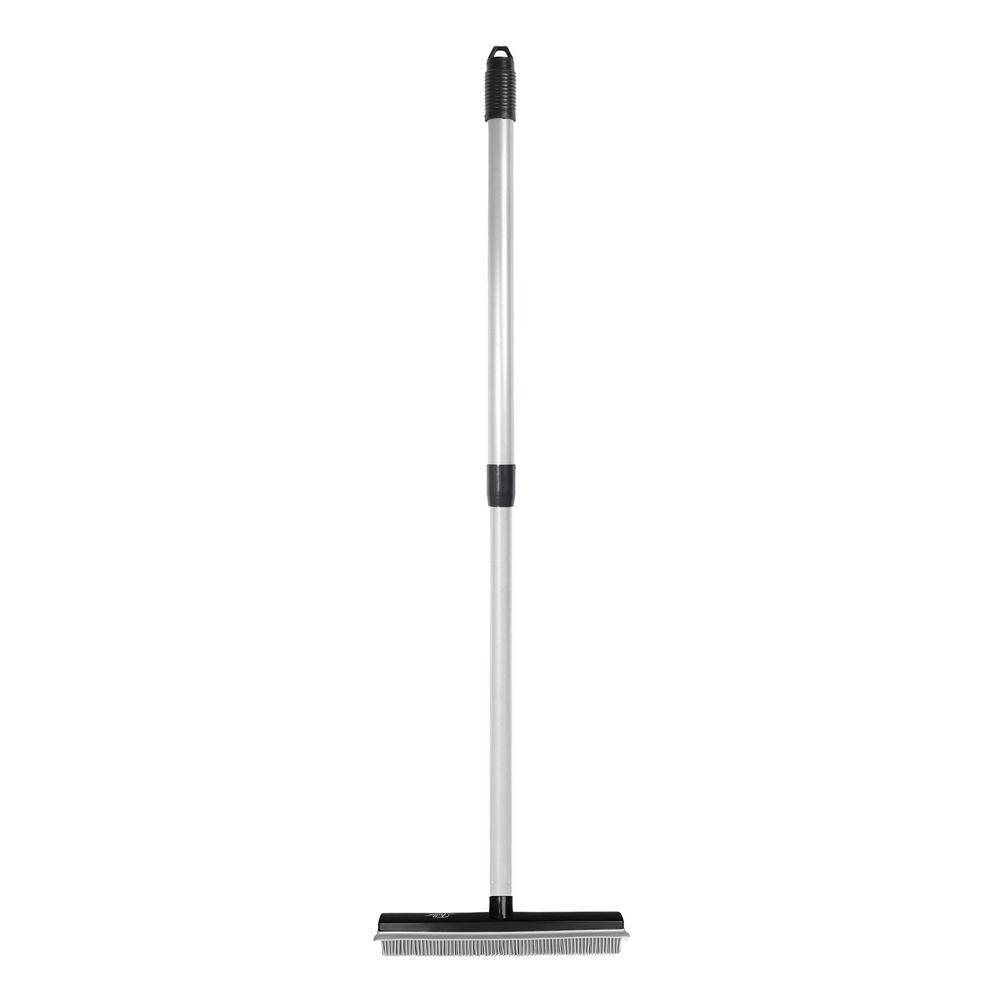 Fuller Brush Rubber Broom - for Carpets Floors Stairs Upholstery - Electrostatic Action Removes Pet Hair Lint Fuzz Dirt Particles - Built-in Squeegee