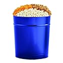 The Popcorn Factory Popcorn Tin with 3 Popcorn Flavors, Robust Cheddar, White Cheddar, Caramel, Large Tub 3.5 Gallons, Snack Gifts, Perfect for Any
