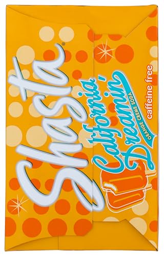Shasta California Dreamin' Soda | Citrus & Tropical Fruit Fusion | Caffeine-Free Soft Drink | 12-Pack of 12oz Cans | Bright, Refreshing
