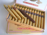 Custom Gold Chocolate Cigars in a Fancy cigar Box of 24 with Personalized Bands