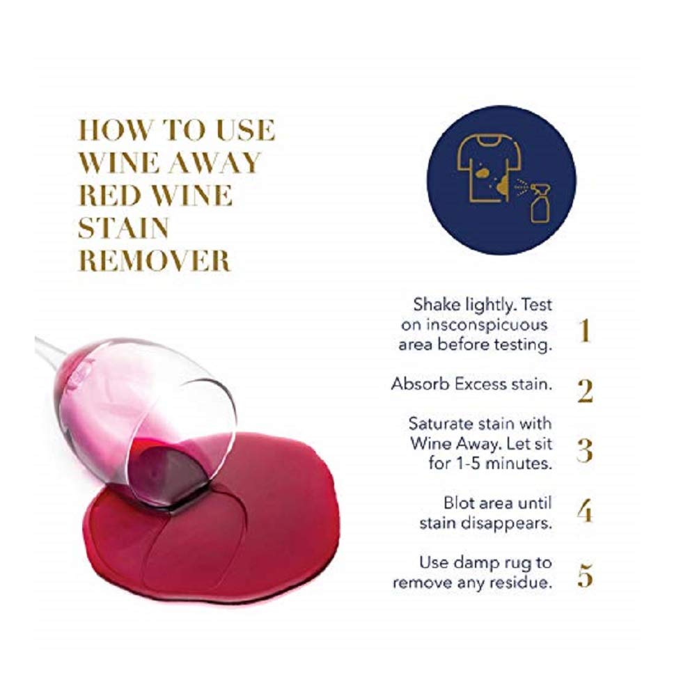 Red Wine Stain Remover Works On Fresh or Dry Stains, 1 Gal