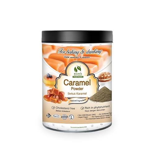 Bionutricia Caramel Powder Blended Ice Coffee Mix | Natural Sweetener for Coffee & Lattes, Non-GMO, No Additives 7oz