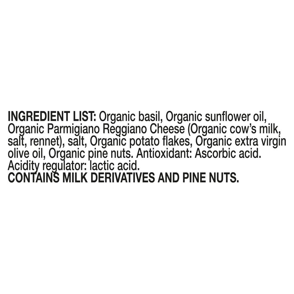 Mantova Organic Pesto Genovese (Pack of 4) 4.6 Oz