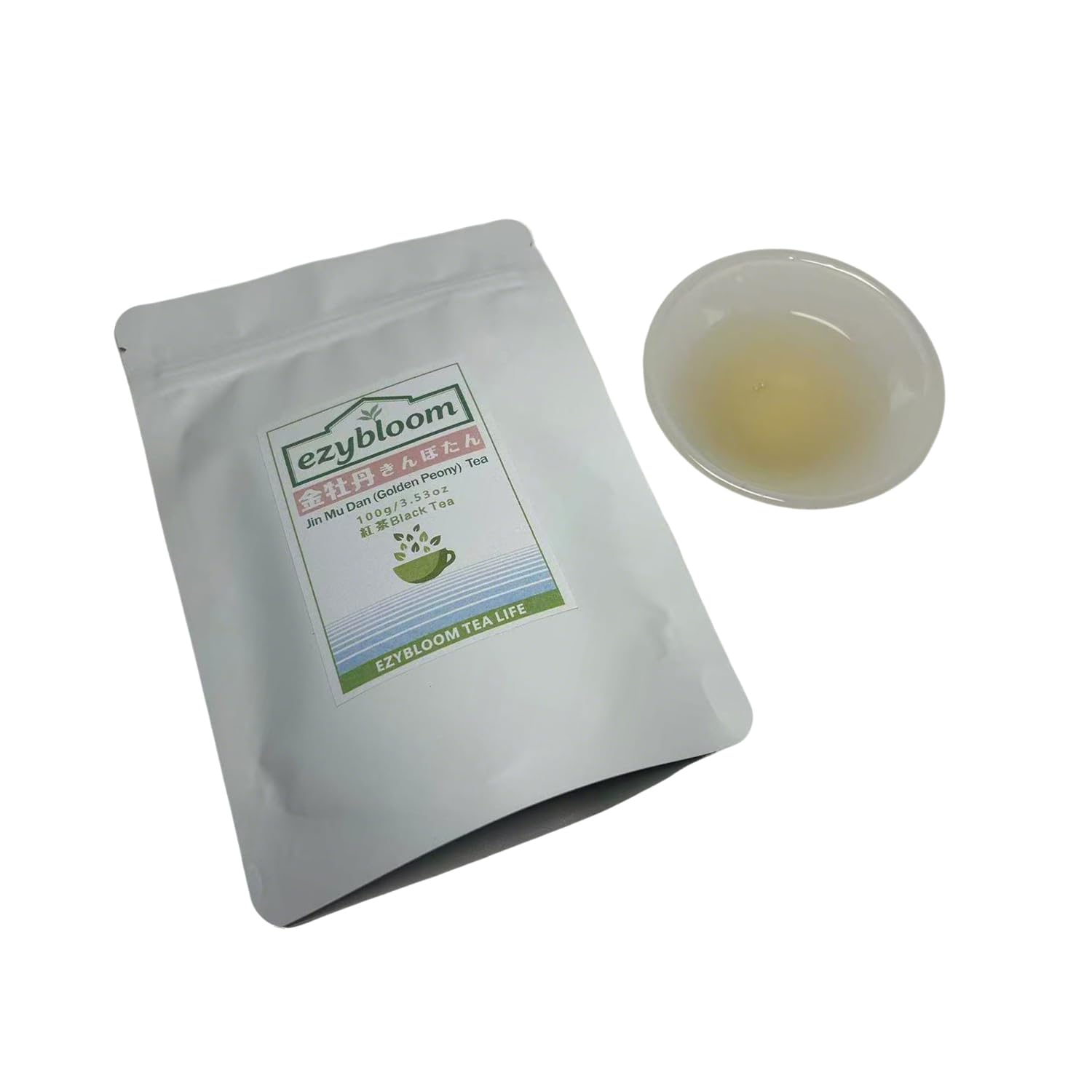 Ezybloom Golden Peony Black Tea Early Spring Picking Wuyishan Black Tea Fruity Aromatic Tea Caffeine Free Leaf Tea Leaves 100g/3.52OZ