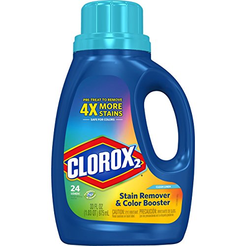 Clorox 2 Laundry Stain Remover and Color Booster, Clean Linen, 33 Ounce Bottle (Packaging May Vary)