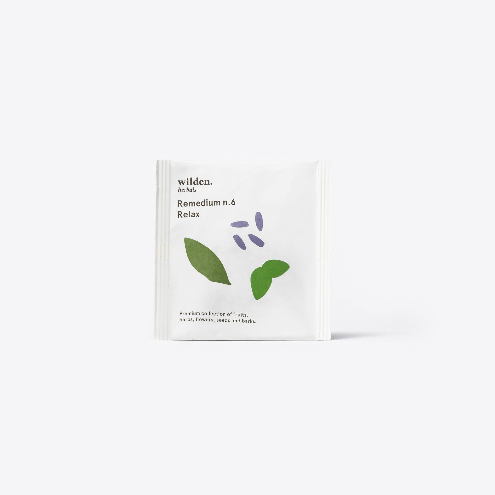 Bristot x Wilden Herbals Remedium N.6 RELAX Herbal Tea - Organic Italian Herbal Infusion with Rosemary, Bay Leaf & Verbena - Box of 10 Sachets (2 g