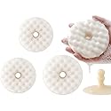 4Pcs Dual-Sided Kitchen Sponges with 2 Suction Cups - Honeycomb Shape, Non-Scratch Natural Scrub Sponges for Dishes, Kitchen, Bathroom Cleaning