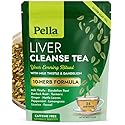 Liver Cleanse Tea - 10-Herb Formula with Milk Thistle Dandelion Burdock Turmeric Ginger Nettle Leaves Peppermint Lemongrass Licorice & Fennel - Vegan
