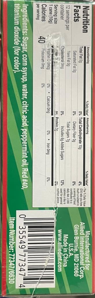 Holiday Candy Canes | (72 Individually Wrapped Peppermint Candy Canes (6 Boxes))