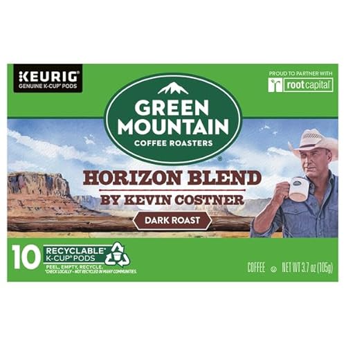 Green Mountain Coffee Roasters, Dark Roast, Horizon Blend, Coffee, K-Cup Pods, 10 Count
