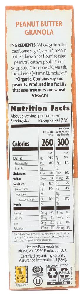 Nature's Path Organic Penut Butter Granola, 11.5 Oz