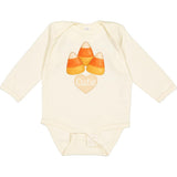 inktastic Candy Corn Cute Long Sleeve Creeper 12 Months Natural 46d33