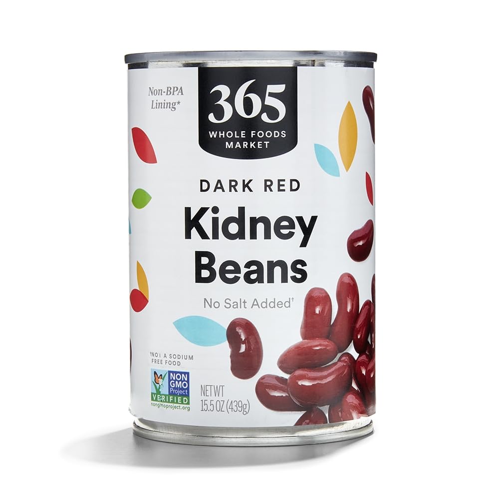 365 by Whole Foods Market, Dark Red Kidney Beans, No Salt Added, 15.5 oz