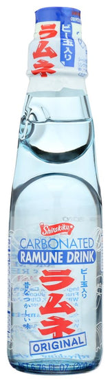 Shirakiku Ramune Carbonated Drink - Original, 6.76-Ounce Bottle (Pack of 3)