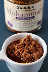 Muhammara by Ronda's Fine Foods | Dip, Sauce, Spread | 9.0 oz Jar | Gourmet, Small-Batch | Smoky Sweetness-Lightly Spiced | Walnuts, Pomegranate