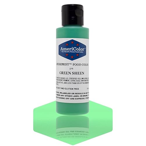 AmeriColor Amerimist Airbrush Color 4.5 Ounce, Green Pearl Sheen