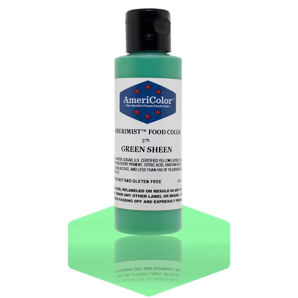 AmeriColor Amerimist Airbrush Color 4.5 Ounce, Green Pearl Sheen