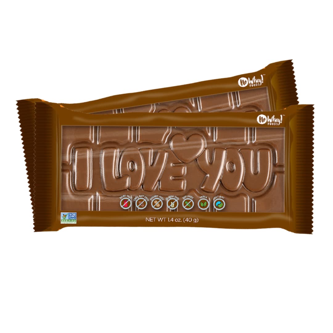 I Love You 3D Bars, 2 PACK - Vegan, Dairy & Nut Free, Allergy Friendly