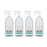[4 Pack] Spearmint Sage Scent Stain and Odor Remover 20 oz Spray with Adhesive Remover - Stain Remover Spray - Enzyme Cleaner, Laundry Booster