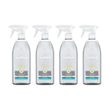 [4 Pack] Spearmint Sage Scent Stain and Odor Remover 20 oz Spray with Adhesive Remover - Stain Remover Spray - Enzyme Cleaner, Laundry Booster