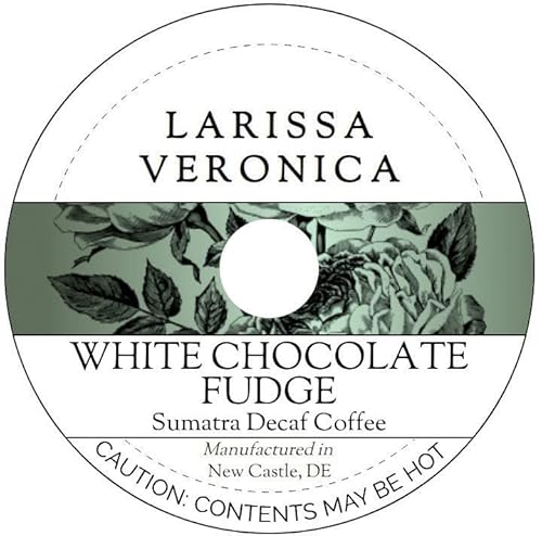White Chocolate Fudge Sumatra Decaf Coffee (Single Serve K-Cup Pods) (Gourmet, Naturally Flavored, Whole Coffee Beans) (12 pods, ZIN: 577486) - 2 Pack