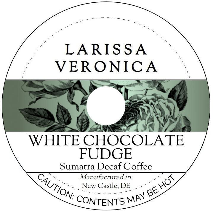 White Chocolate Fudge Sumatra Decaf Coffee (Single Serve K-Cup Pods) (Gourmet, Naturally Flavored, Whole Coffee Beans) (12 pods, ZIN: 577486) - 2 Pack