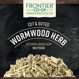 Frontier Co-op Wormwood Herb Bulk Bag, Cut & Sifted, Wormwood Tea and Herbal Uses, Kosher | 16 Ounce (Pack of 1)