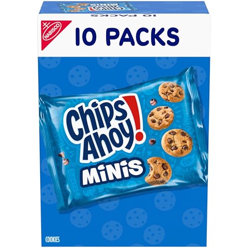 CHIPS AHOY! Mini Original Chocolate Chip Cookies, 10 Snack Packs