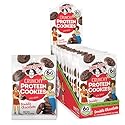 Lenny & Larry's The Complete Crunchy Cookie, Double Chocolate, 6g Plant Protein, Vegan, Non-GMO, 1.25 Ounce Pouch (Pack of 12)