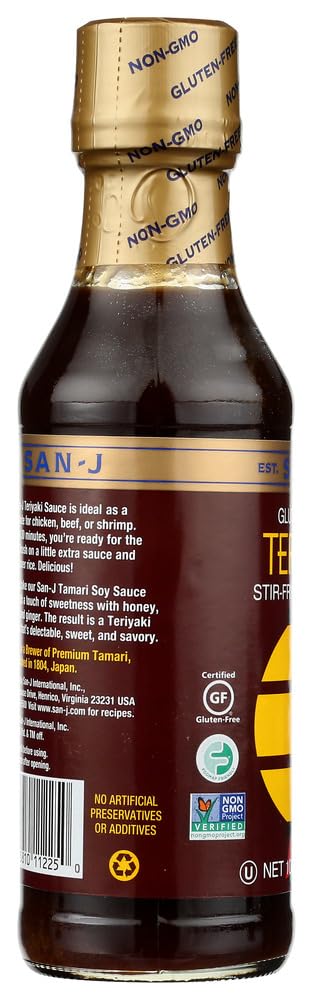 San-J Teriyaki Cooking Sauce, 10 Ounce (Pack of 6)